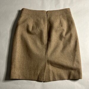 J. Crew The Pencil Skirt Wool Blend Camel Tan Neutral Business Casual Size 0